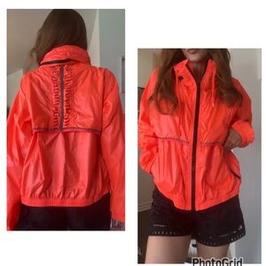Ryu Orange Reflective Windbreaker Weather-Résistant jacket